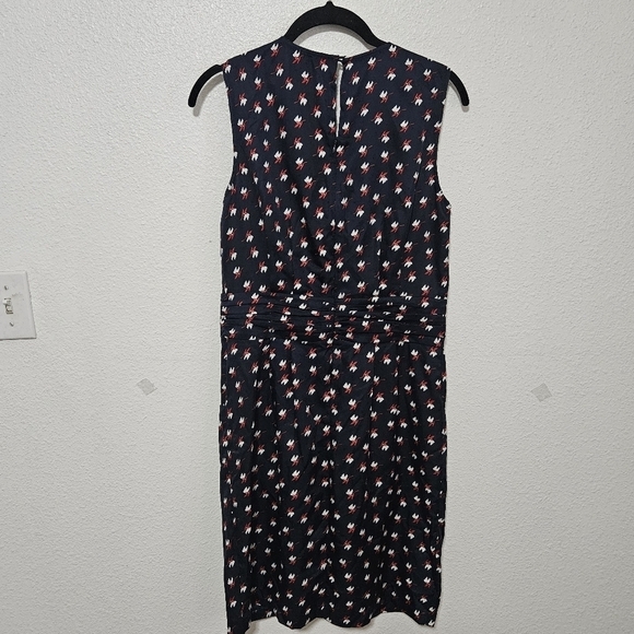 Hi There By Karen's Walker bird printed with faux belt vneck size 6 - Picture 11 of 14